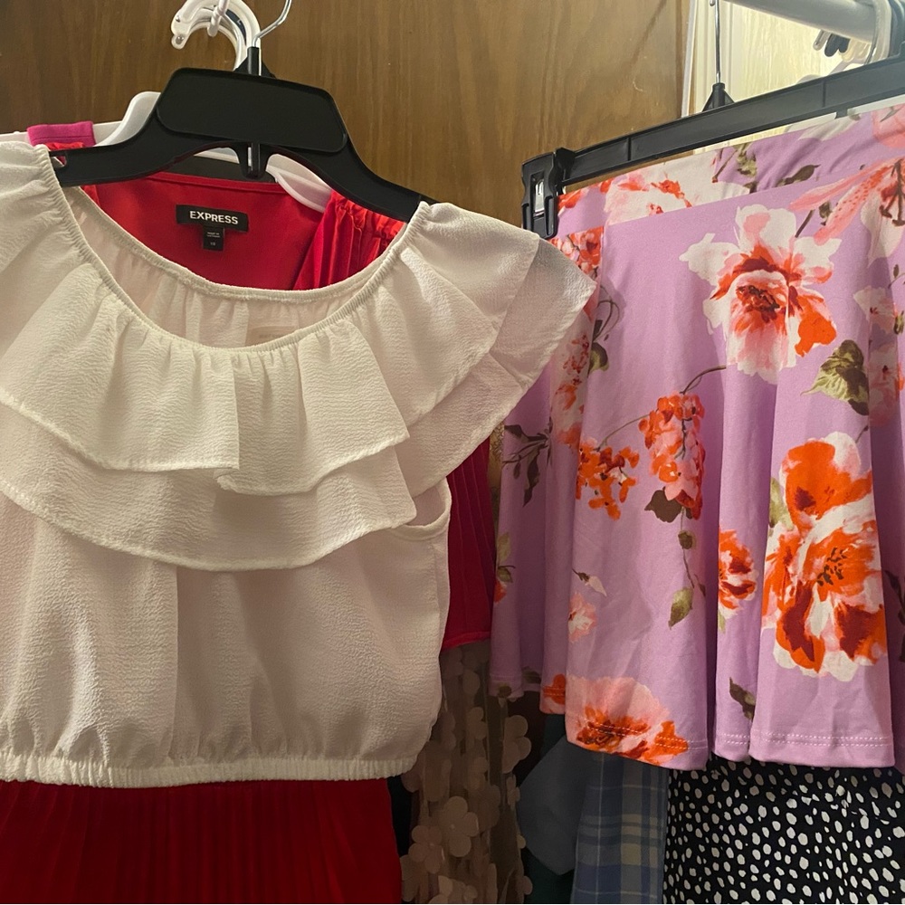 Crop top with skirt